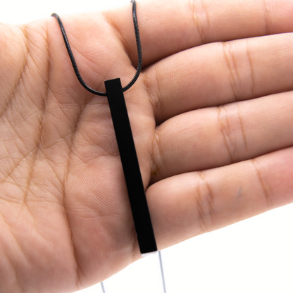 Vertical Bar Pendant (black)